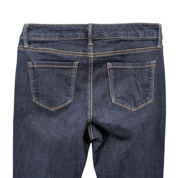 Crown Ivy Straight Leg Jeans Womens Blue Dark Wash Stretch Denim Size 8 - Picture 4 of 9